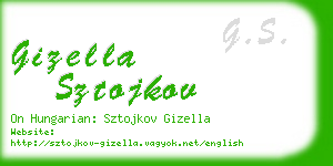 gizella sztojkov business card